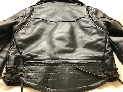 1950's Cal Leather LAPD Horsehide leather motorcycle jacket 1950's Cal Leather LAPD Horsehide leather motorcycle jacket