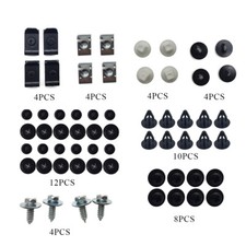 50pcs Engine Splash Shield Fender Bumper Screw Clips Rivet Fastener For Toyota