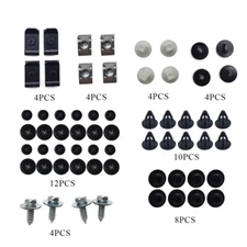 50Pcs For Toyota Engine Splash Shield Fender Bumper Screw Clips Rivet Fastener
