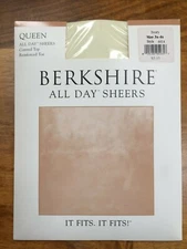 Berkshire Women's Queen All Day Sheers Control Top Pantyhose 3X-4X IVORY