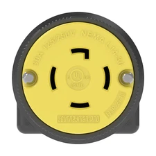 Journeyman Pro 2713 L1430R 30A Twist Locking Female Connector Receptacle 4 Prong