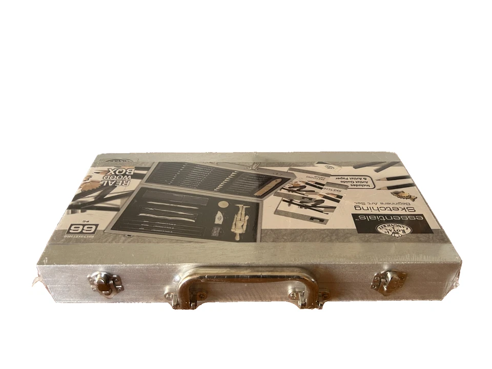 NEW 66 pc Sketching Beginners Art Set Drawing Essentials NIB Sealed Royal Brush - Image 3 of 4