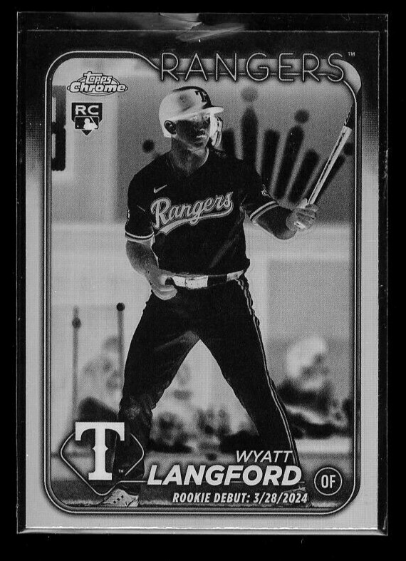 2024 Topps Chrome Update Baseball RC Negative Refractor Wyatt Langford #USC37