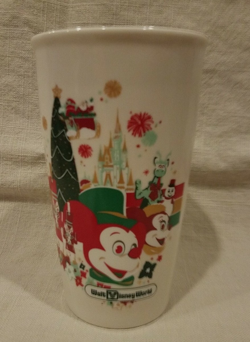 RARE Walt Disney World Mickey Minnie Christmas Holiday Starbucks Tumbler  New (b) | eBay