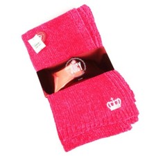 JUICY Juicy Couture Chenille Blanket Scarf NEW Bright/Dark Pink