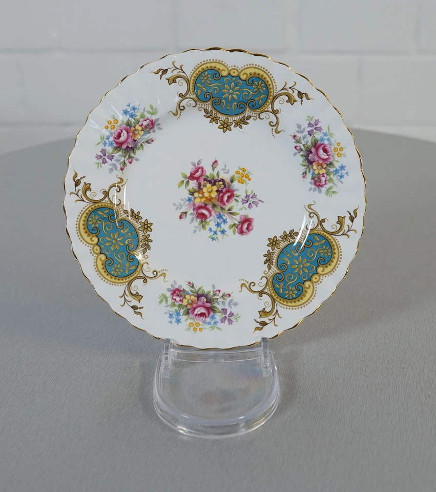 Assiette à gâteau en porcelaine Royal Albert Bone China England Berkeley vintage - Photo 3/4