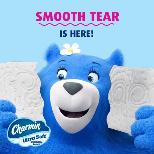 Charmin Ultra Soft Cushiony Touch Toilettenpapier, 18 Mega Rollen = 90 normale Rollen - Bild 8 von 10