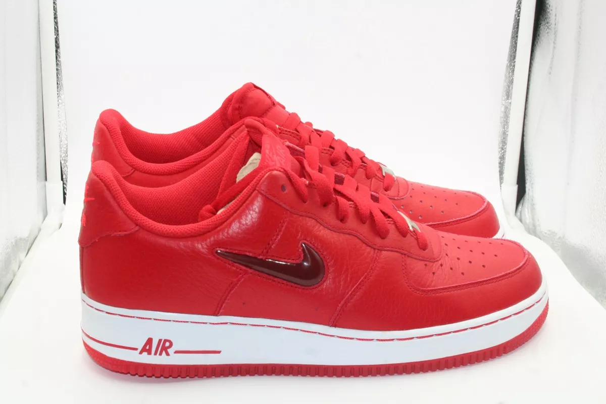 Nike red shop check