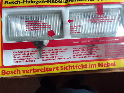 Bosch chrome Halogen Nebelscheinwerfer VW Mercedes Ford Opel | eBay