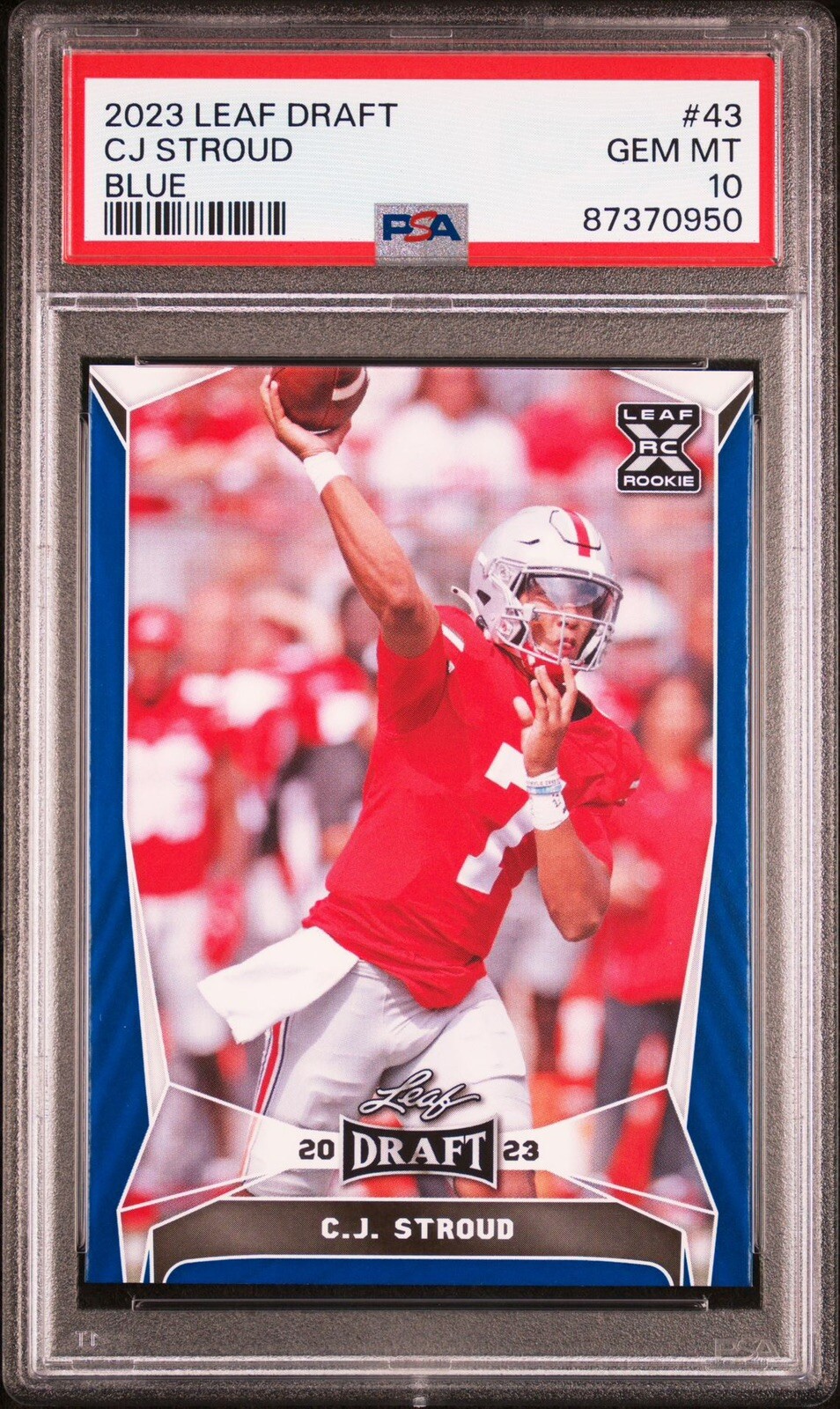 CJ Stroud Leaf Draft #43 Blue