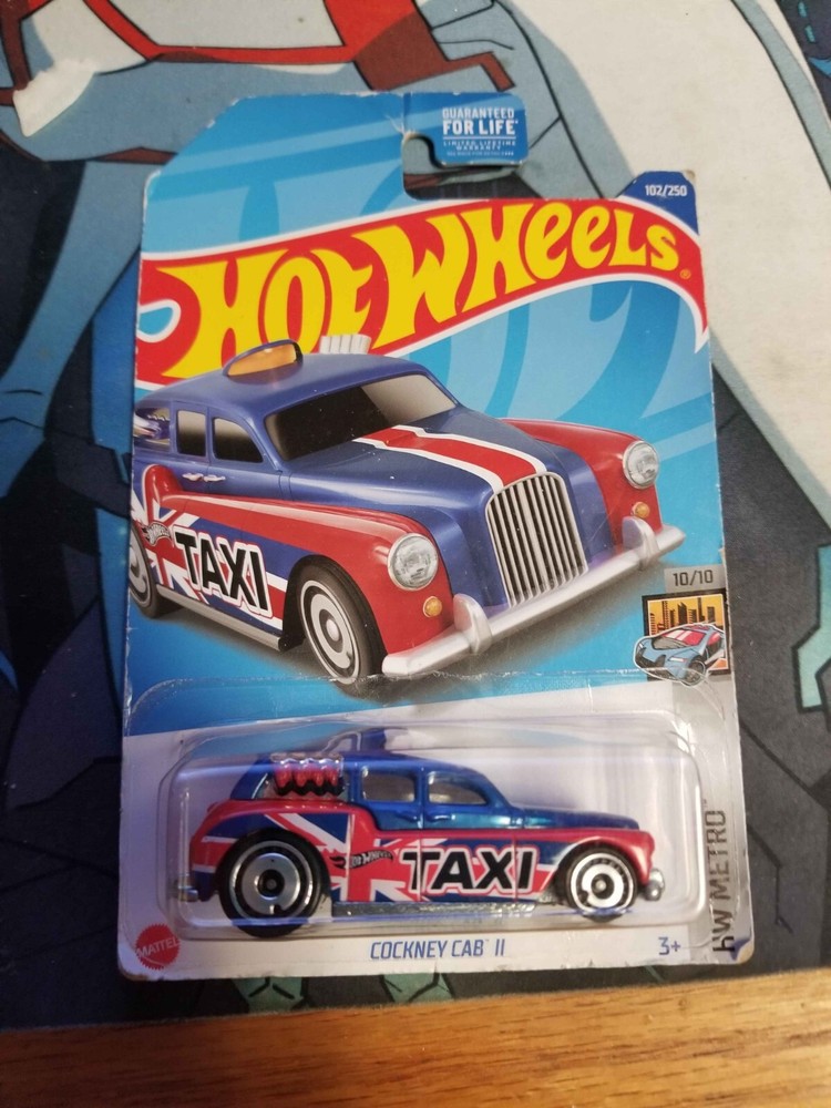 2014 Hot Wheels Cockney Cab II 1:64 Blue