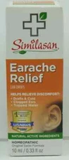 Similasan ADULT Earache Relief Ear Drops 0.33 Fl Oz (10 mL) Exp 3/28
