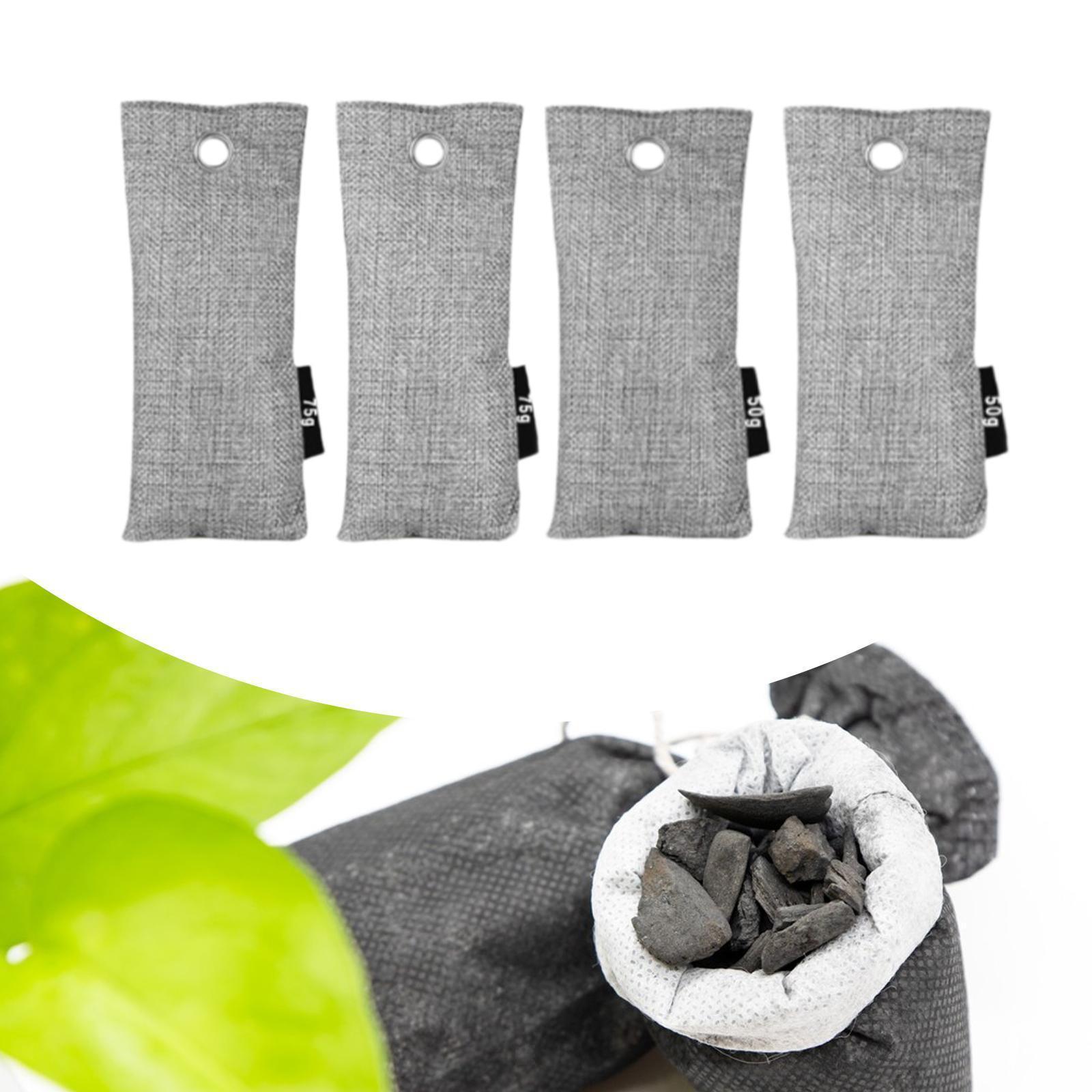 4 Pieces Shoe Deodorizers Bags Purifier Bags for Living Room Bathroom Sofa