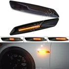 SMOKE LENS LED Fender Side Marker Light Turn Signal Lamp for BMW E90 E91 E92 E93