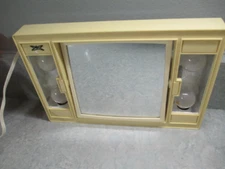 Vtg Lighted Travel Makeup Mirror, Sears Roebuck Co. Retro 60's  2 Sided Mirror