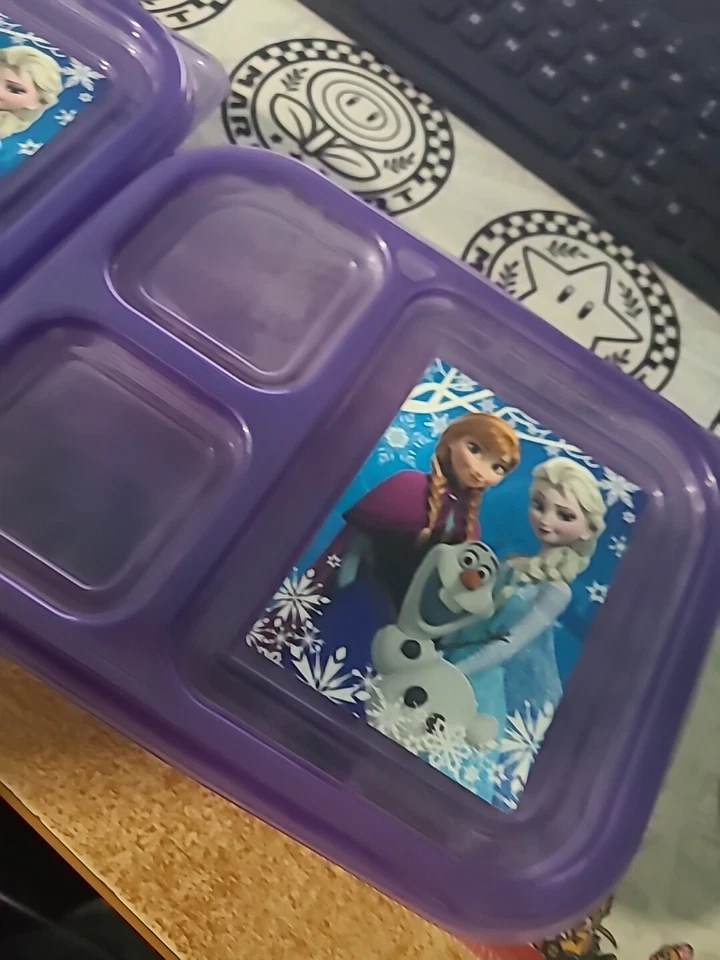 Kit de almuerzo de 3 secciones Disney Frozen juguetes Peachtree Foto 3 de 4