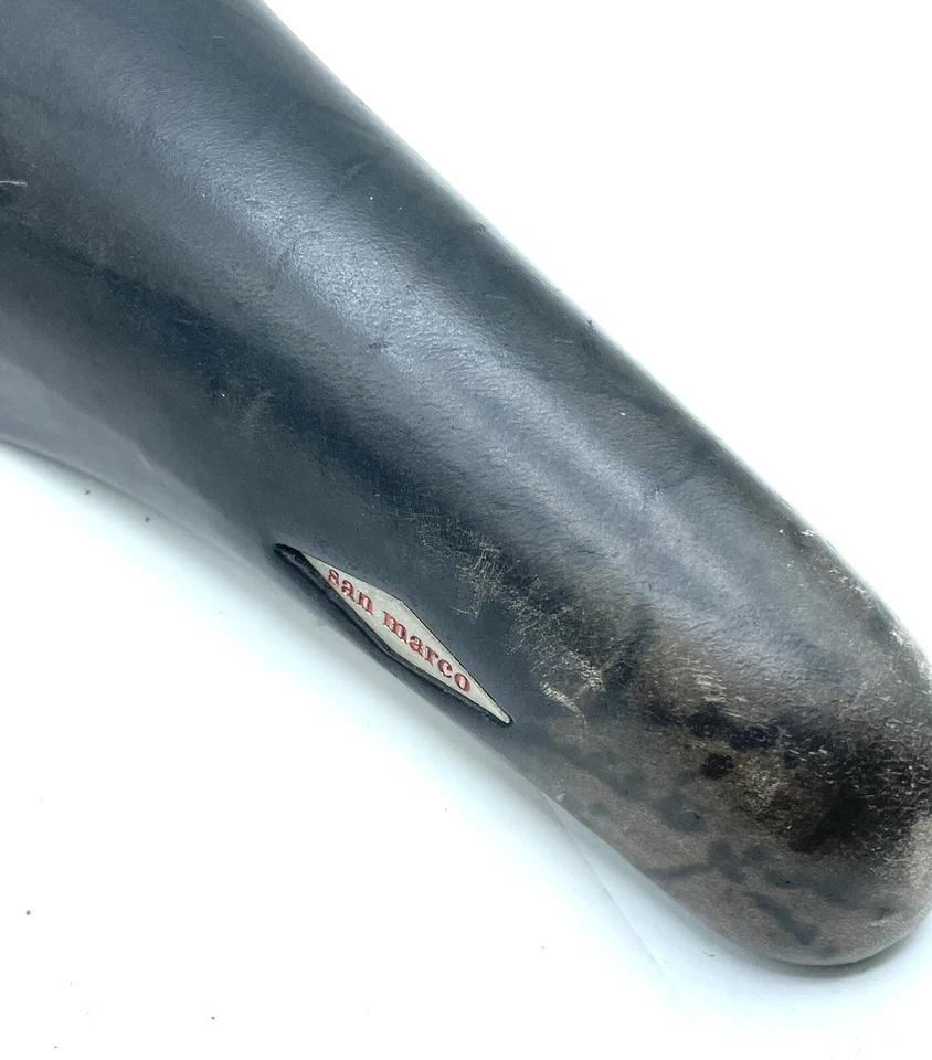 Selle San Marco Rolls Saddle bicicleta de carretera vintage 1987 sello de fecha Foto 3 de 4