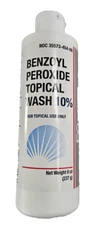 Benzoyl Peroxide 10% WASH 8oz  XL SIZE burelpharma --