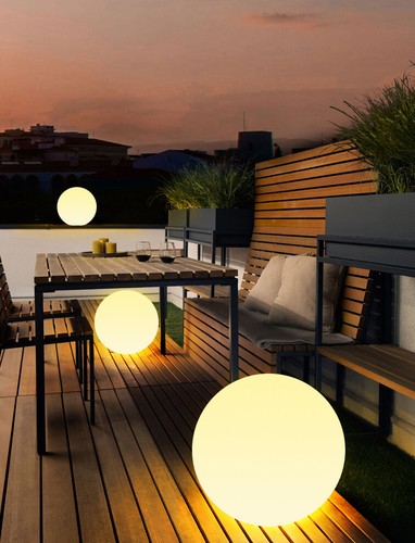 Solar Ball Light IP65 Waterproof Outdoor RGB Pathway Lawn Spike Lamp 30CM - Picture 26 of 30