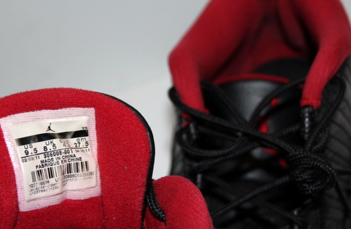 Men's Nike Air Jordan 11 Retro IE 2011 Low Black Charcoal Red 306008-001 Sz 9.5 - Picture 9 of 10