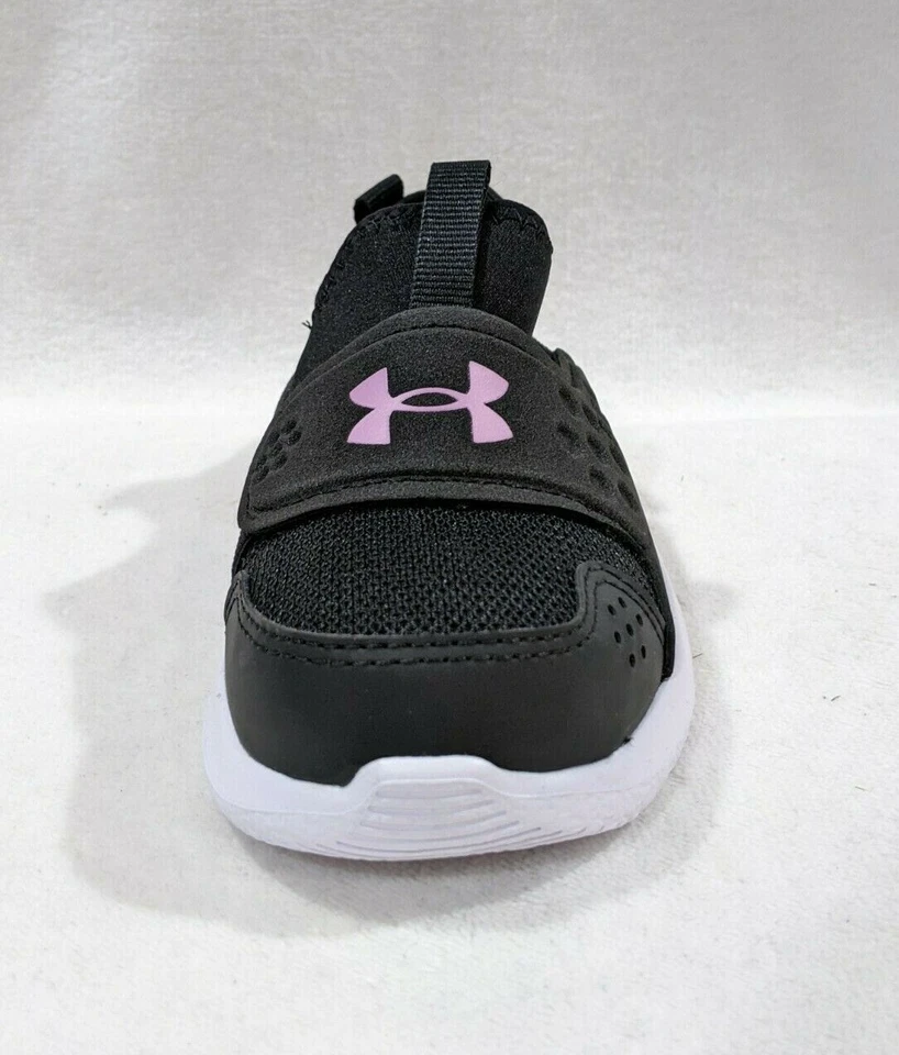 Zapatillas Under Armour para niñas pequeñas UA GINF Runplay negras/blancas/púrpura-talla 8K nuevas con caja Foto 4 de 4