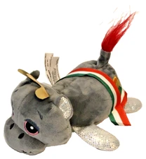 Basic Fun Cutetitos Pizzaitos Winnerito Hippo Gray Italy 6" Plush Toy 2021