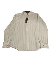 Kenneth Cole Reaction Button Up -Mens Medium -Aqua/Combo-Slim Fit