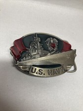 United States Navy commemorative 1981 Commemorative Bergamot belt buckle I-L32