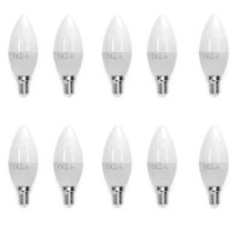 10 LAMPADINE LED FIAMMA E14 DA 6W LAMPADE LUCE FREDDA CALDA NATURALE