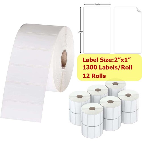 12 Rollen Direkt-Thermischetikett – 2,25x0,75 Zoll Für Zebra LP2824, TLP2824, LP2844, Je 1700 Etiketten Pro Rolle