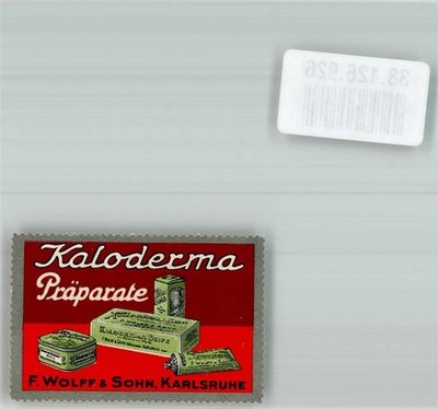 38126926 - 7500 Karlsruhe Kaloderma Praetarate F. Wolff and Son Vignette