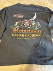 Harley Davidson Motorcycles Long sleeve Grey North Carolina Dealer T shirt, Sz L