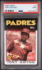 1986 TOPPS #10 TONY GWYNN PSA 9