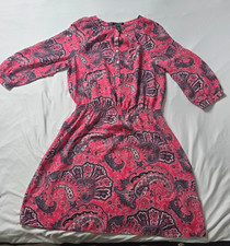Lauren Ralph Lauren Women Dress Size 8 Pink Floral 3/4 Sleeve Casual Lightweight