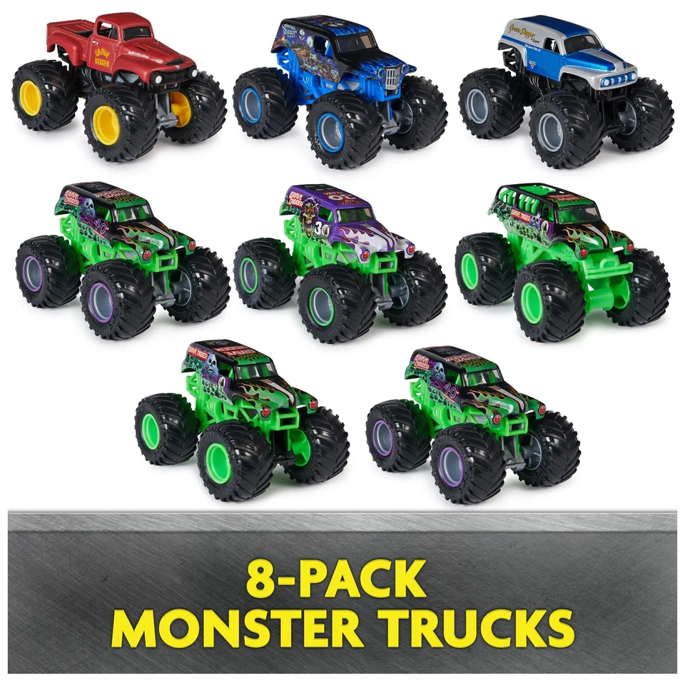 Monster Jam, Grave Digger 40 Aniversario Paquete de 8 Monster Trucks con Bonus A... Foto 2 de 4