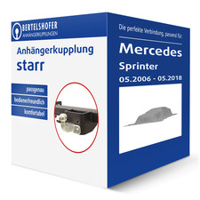G.D.W. Anh&auml;ngerkupplung starr f&uuml;r MERCEDES Sprinter Kasten/Kombi/Bus NEU TOP GDW