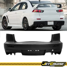 Fits 08-15 Mitsubishi Lancer EVO Style Rear Bumper Cover Conversion PP