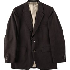 Used Johnny Carson striped pattern blazer/tailored jacket men's size M equiv...