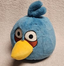 Commonwealth Angry Birds Plush Toy Blue Bird 2010 Stuffed Animal Jake Jay Jim 7"