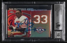 BAS 2008 Chrome NFL Dynasties Tribute Refractor Roger Craig BGS Authentic 3c7