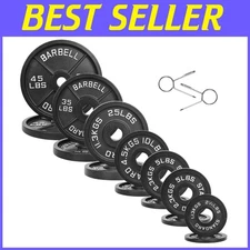 255lbs Weight Plates Olympic Bar Compatible