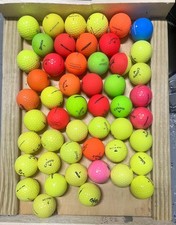 50 Used colored golf balls. Various brands.