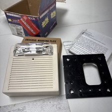 Wheelock AS-24110W 24VDC WHITE  2-wire Fire Alarm Audible Horn Strobe 110cd