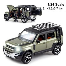 1/24 Scale Land Rover New Defender 110 Die-cast Model Toy Car Sound Light Gifts