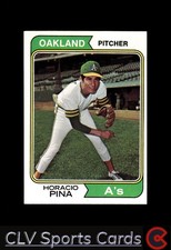 Oakland Athletics Horacio Pina #516 Topps Baseball Near Mint or Better