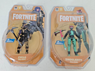 Fortnite SINGULARITY & CYCLO Solo Mode 4'' Action Figures JAZWARES EPIC GAMES
