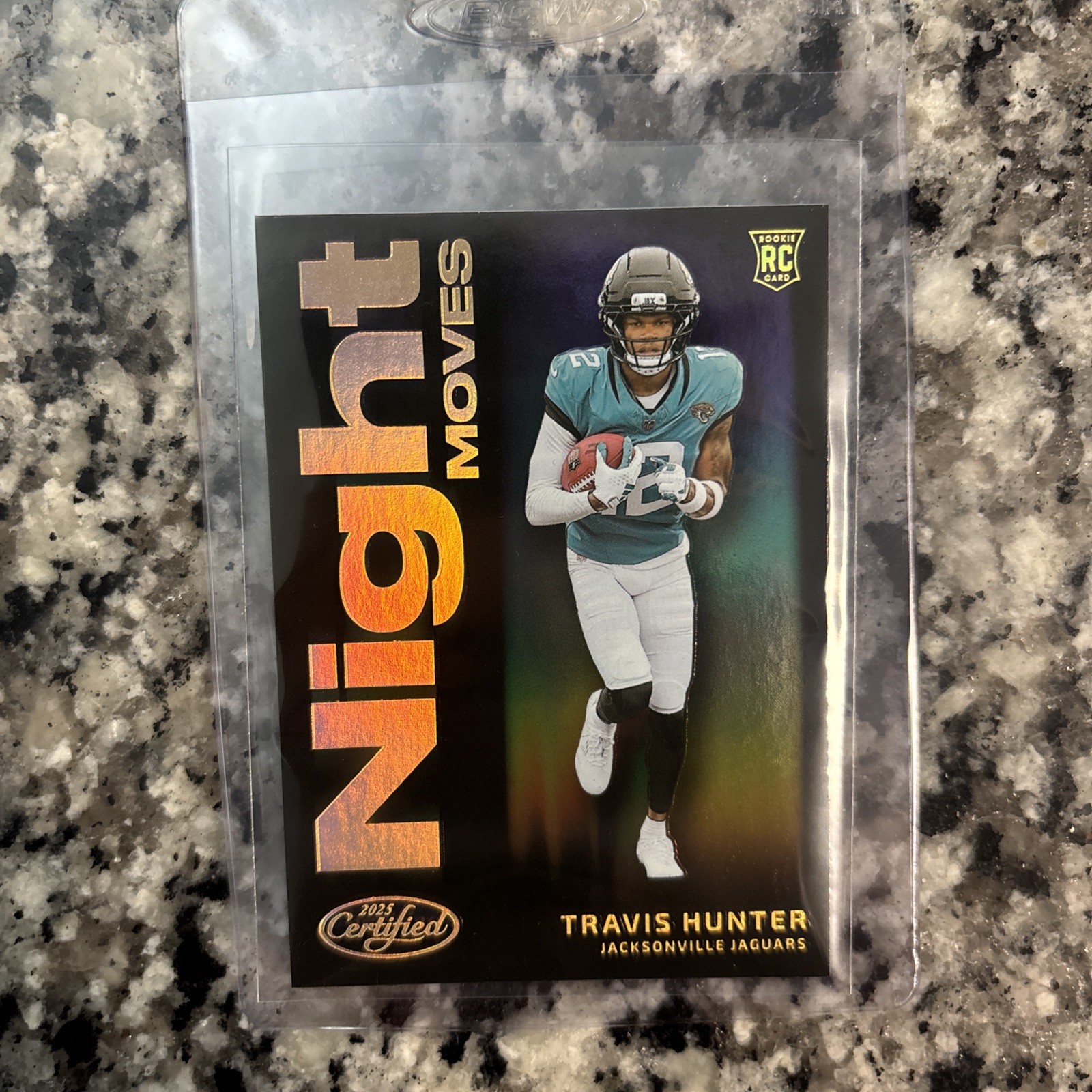 2025 Panini Certified Night Moves Travis Hunter  (RC) #NMS-THR  Case Hit SSP 