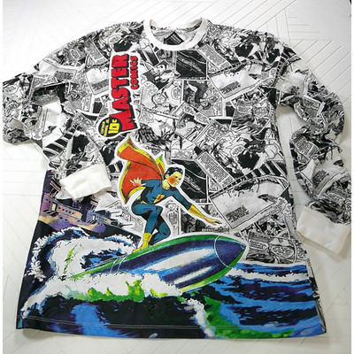 Original Gravity Captain Marvel Comic Graphic T-Shirt Youth Medium-Flaw