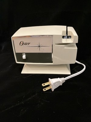 Vintage Oster Electric Knife & Scissors Sharpener Working Kitchen Aid Gadget 
