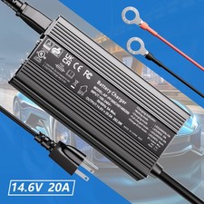 14.6V 20A LifePO4 Lithium Battery Charger 100-240V for 12V LiFePO4 Battery